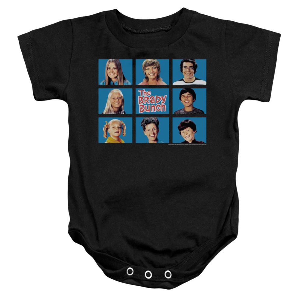 Brady Bunch Framed Infant's Cotton SS Snapsuit