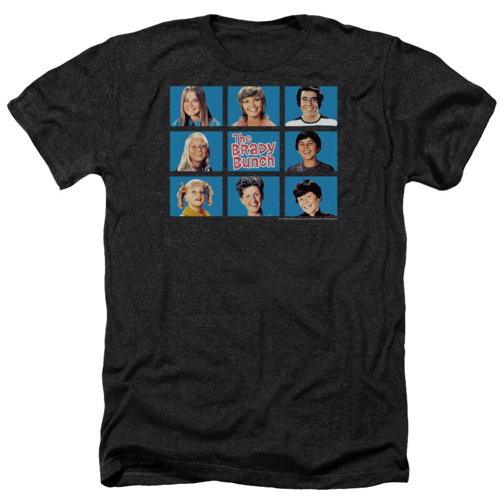 Brady Bunch Framed Men's 30/1 Heather 60 40 Poly Short-Sleeve T-Shirt