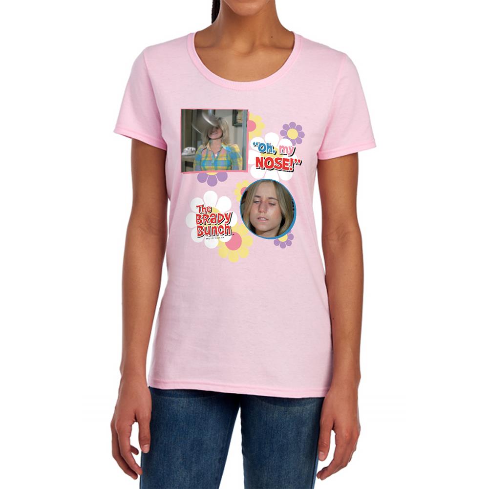 Brady Bunch Oh, My Nose! Women's 18/1 Cotton Short-Sleeve T-Shirt