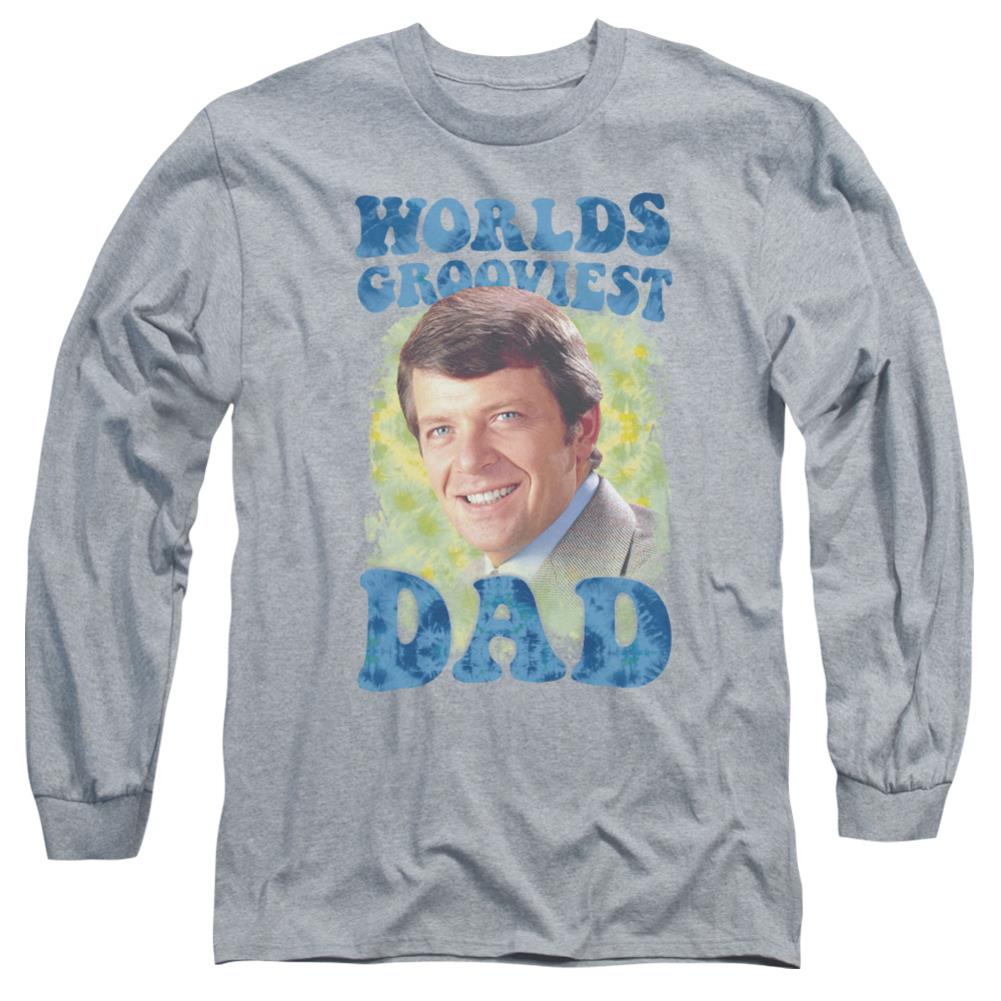 Brady Bunch Worlds Grooviest Men's 18/1 Cotton Long-Sleeve T-Shirt