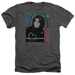 Breakfast Club Heart Dies Men's 30/1 Heather 60 40 Poly Short-Sleeve T-Shirt