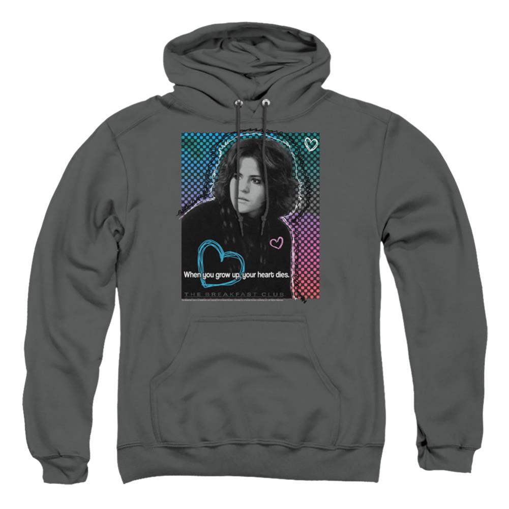 Breakfast Club Heart Dies Men's Pull-Over 75 25 Poly Hoodie