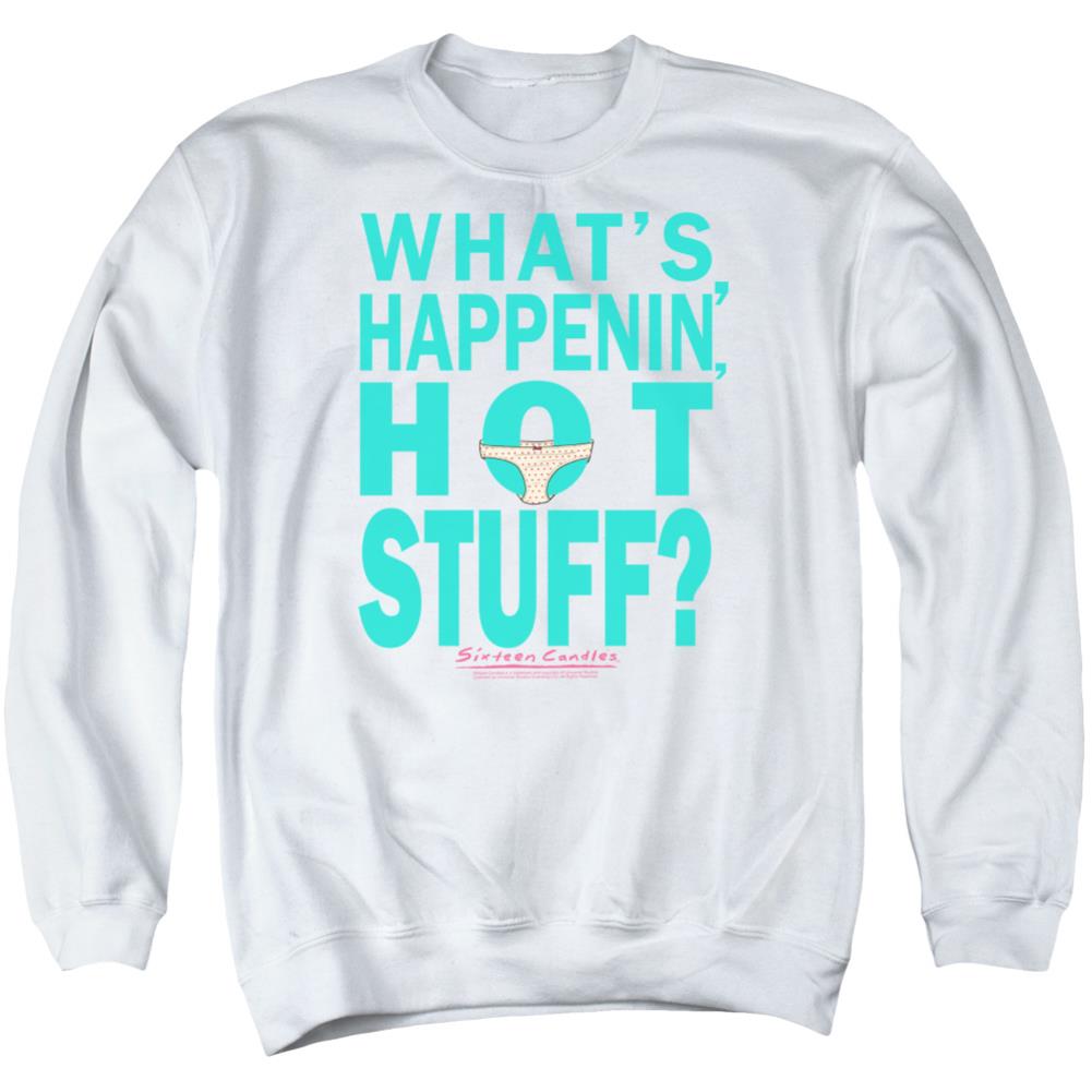 Breakfast Club What's Happenin Men's Crewneck 50 50 Poly Long-Sleeve T-Shirt