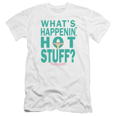 Breakfast Club What's Happenin Men's Ultra-Soft 30/1 Cotton Slim Short-Sleeve T-Shirt