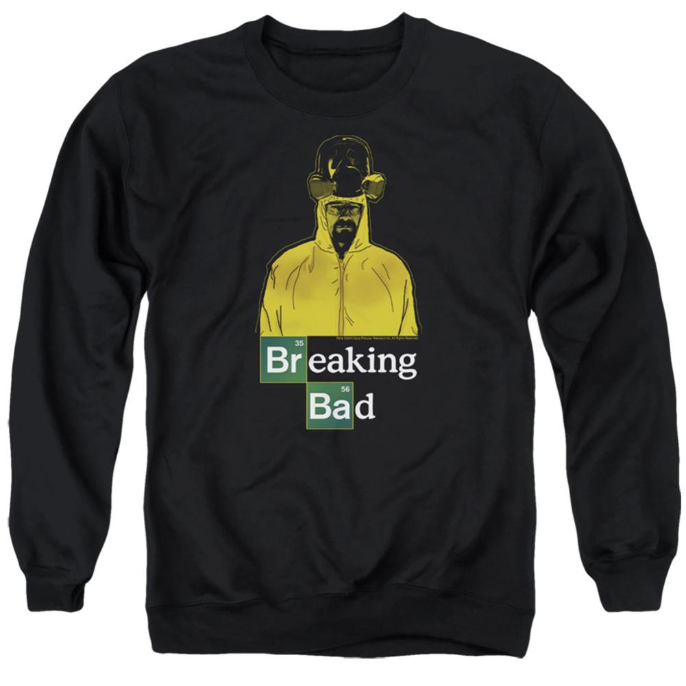 Breaking Bad Hazmat Men's Crewneck 50 50 Poly Long-Sleeve T-Shirt