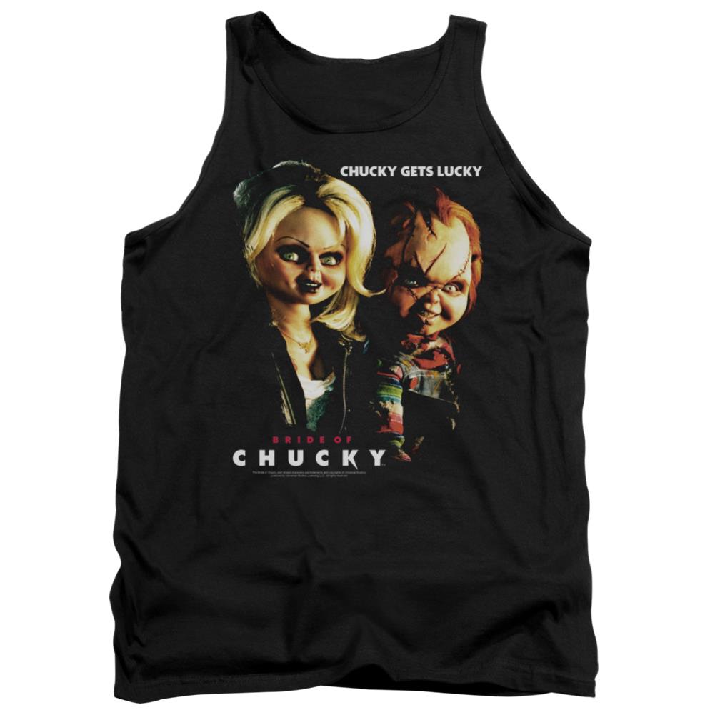 Bride Of Chucky Chucky Gets Lucky Men's 18/1 Cotton Tank Top