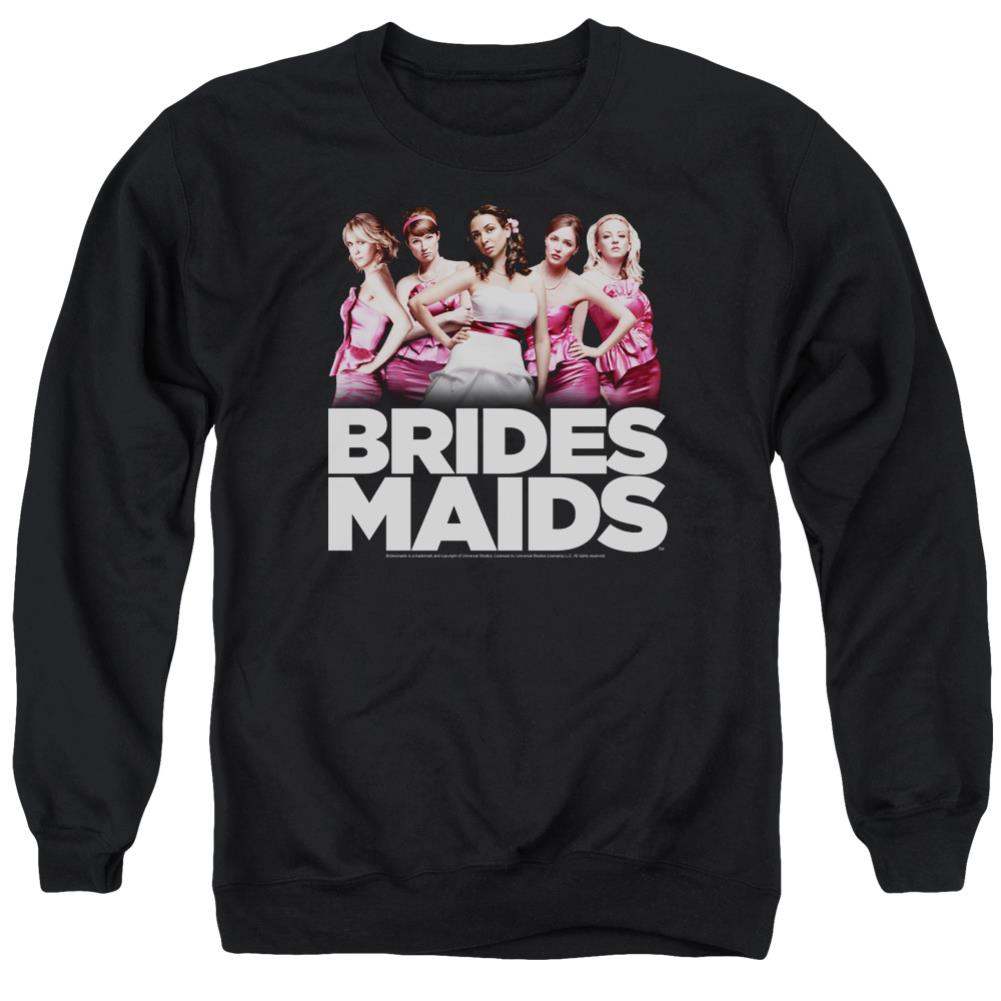 Bridesmaids Maids Men's Crewneck 50 50 Poly Long-Sleeve T-Shirt