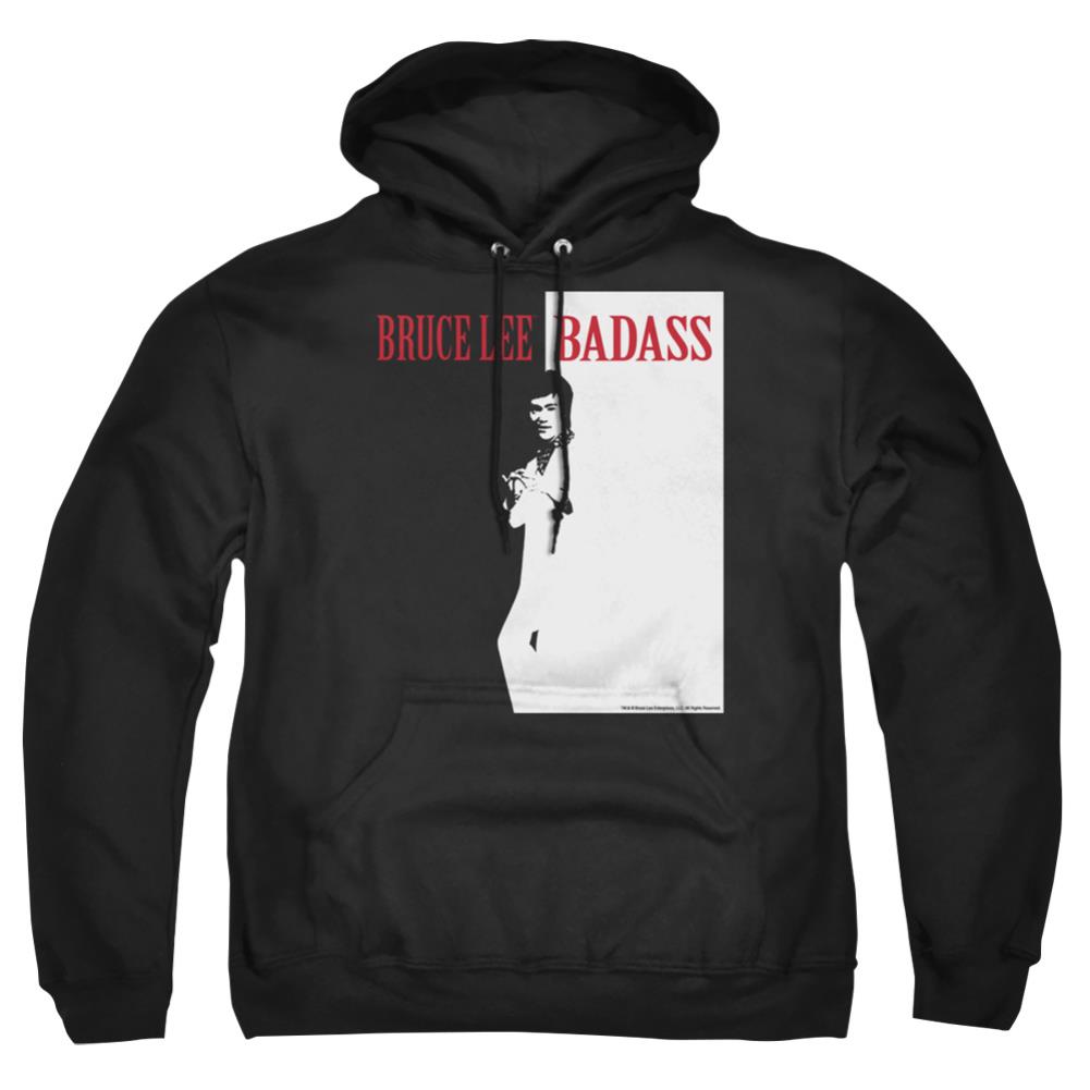 Bruce Lee Badass Men's Pull-Over 75 25 Poly Hoodie