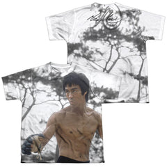 Bruce Lee Battle Ready (Front/Back Print) Youth Regular Fit Poly Short-Sleeve T-Shirt