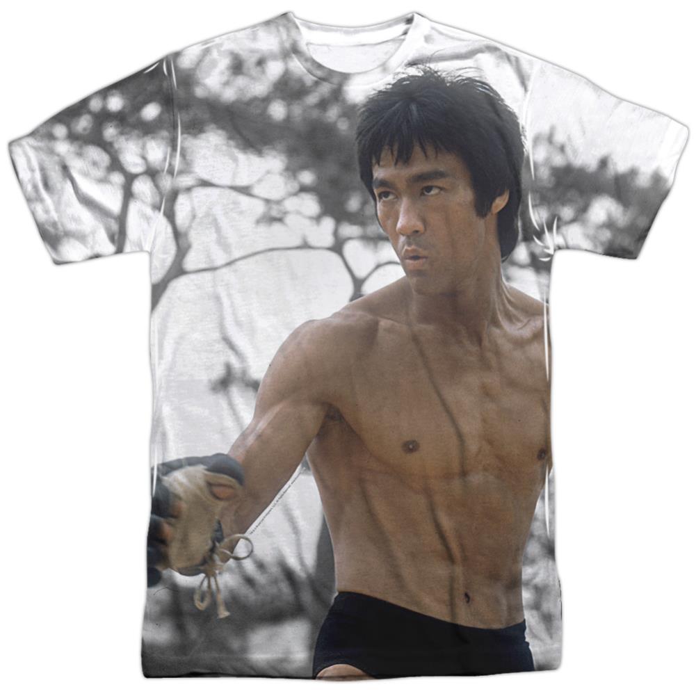 Bruce Lee Battle Ready Men's Regular Fit Polyester Short-Sleeve T-Shirt