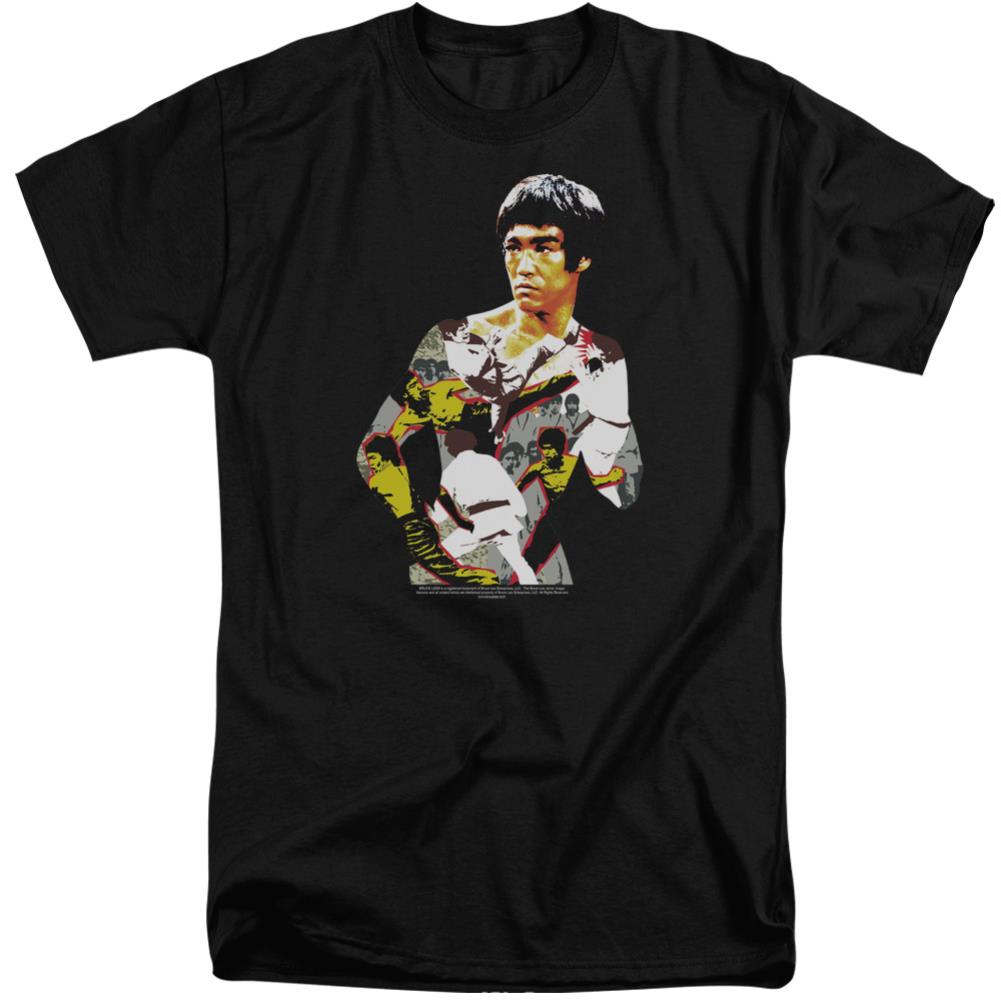 Bruce Lee Body Of Action Men's 18/1 Tall Cotton Short-Sleeve T-Shirt