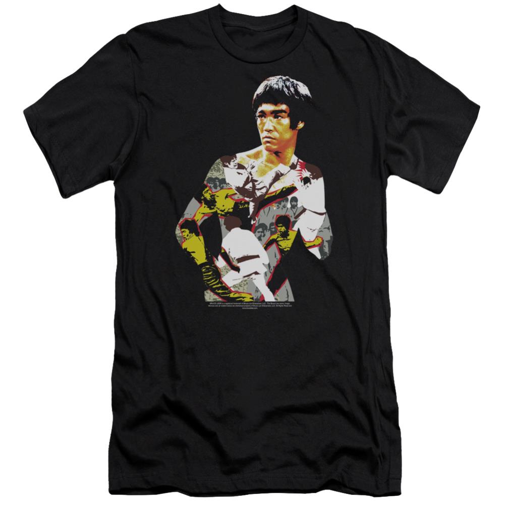Bruce Lee Body Of Action Men's Ultra-Soft 30/1 Cotton Slim Short-Sleeve T-Shirt