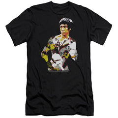 Bruce Lee Body Of Action Men's Ultra-Soft 30/1 Cotton Slim Short-Sleeve T-Shirt