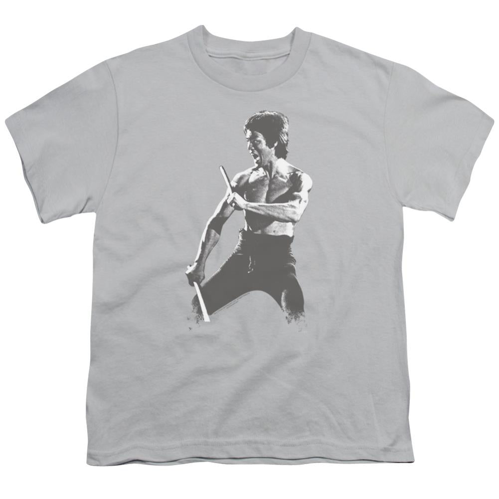 Bruce Lee Chinese Characters Youth 18/1 100% Cotton Short-Sleeve T-Shirt