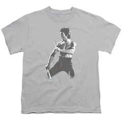 Bruce Lee Chinese Characters Youth 18/1 100% Cotton Short-Sleeve T-Shirt