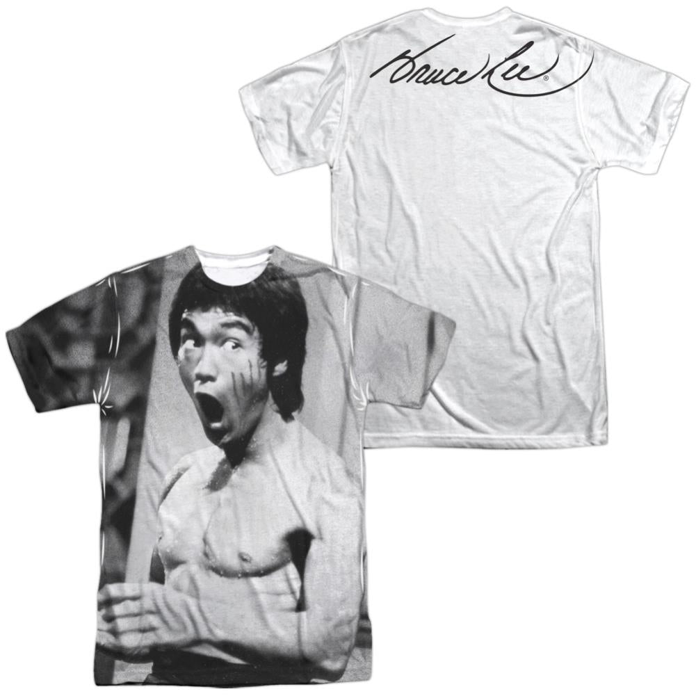 Bruce Lee Classic Lee (Front/Back Print) Men's Regular Fit Polyester Short-Sleeve T-Shirt