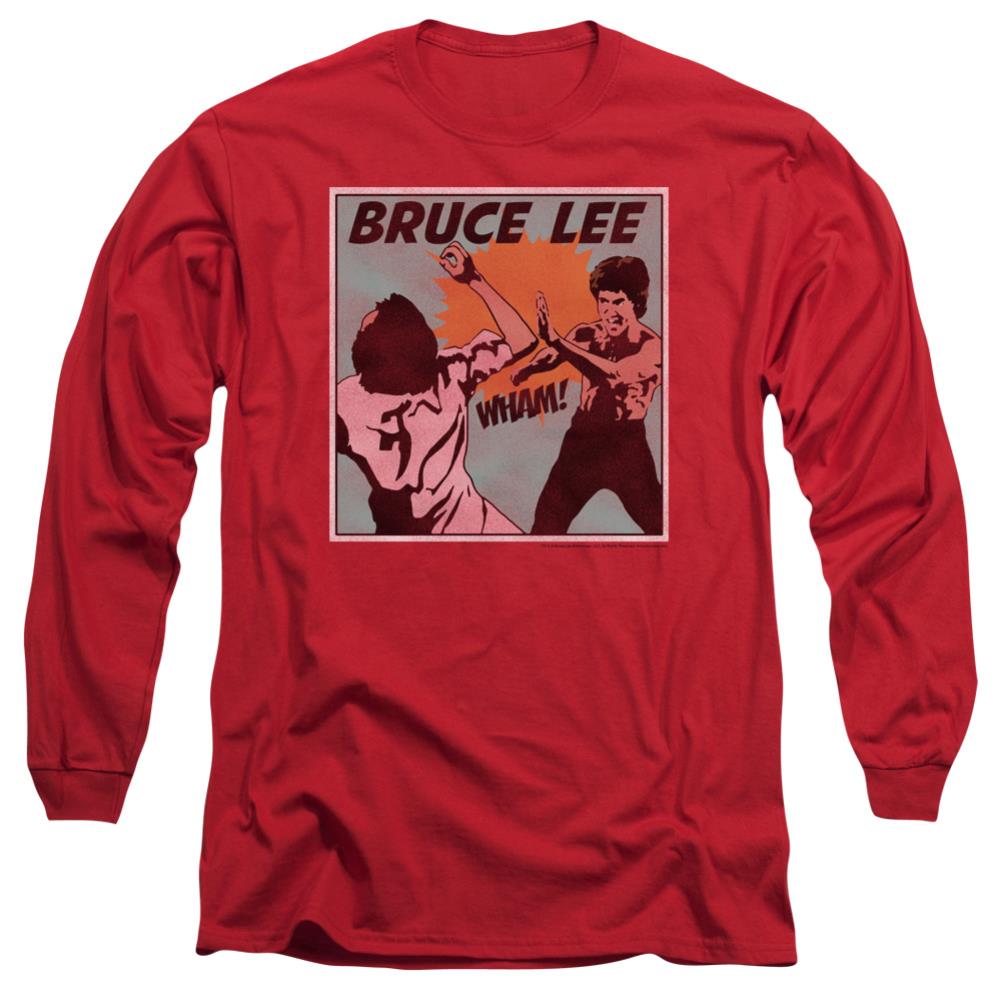 Bruce Lee Comic Panel Men's 18/1 Cotton Long-Sleeve T-Shirt