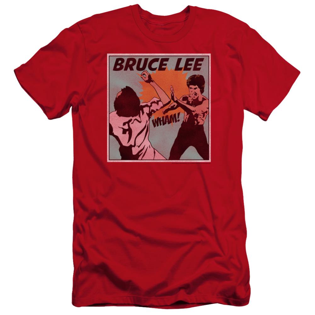 Bruce Lee Comic Panel Men's Ultra-Soft 30/1 Cotton Slim Short-Sleeve T-Shirt