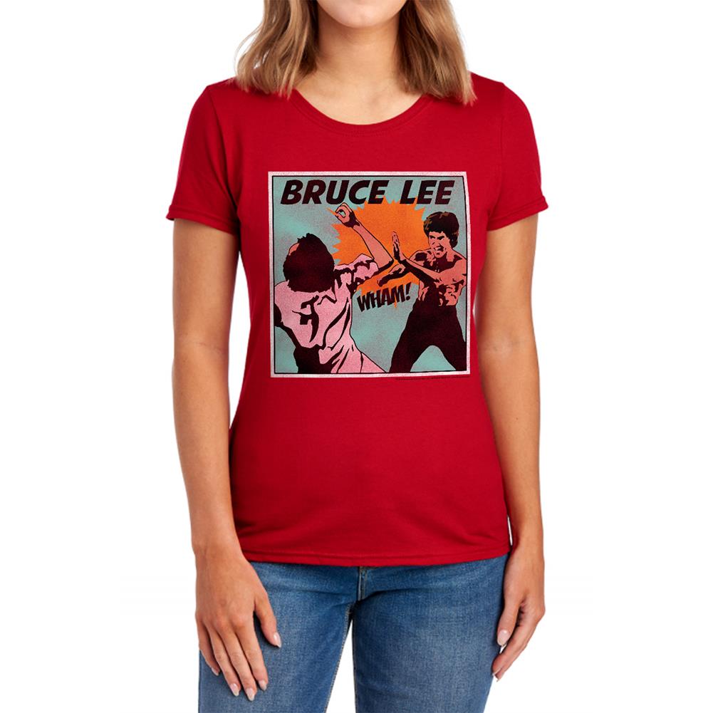 Bruce Lee Comic Panel Women's 18/1 Cotton Short-Sleeve T-Shirt