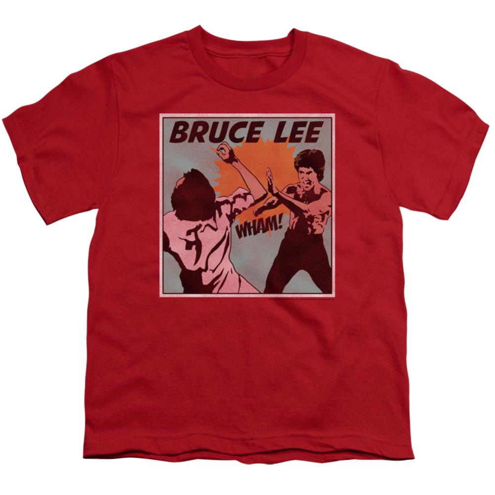 Bruce Lee Comic Panel Youth 18/1 100% Cotton Short-Sleeve T-Shirt