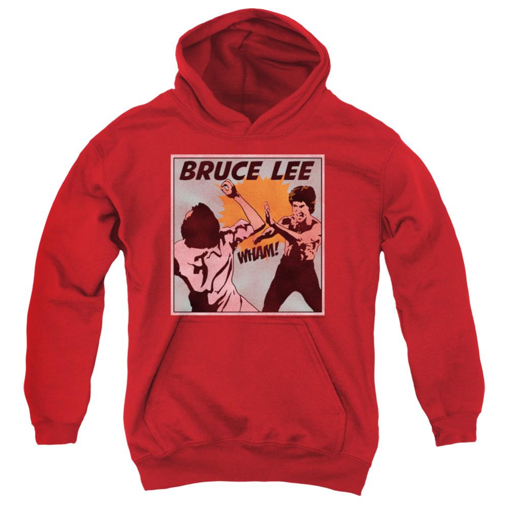 Bruce Lee Comic Panel Youth Cotton Poly Pull-Over Hoodie