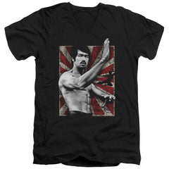 Bruce Lee Concentrate Men's 30/1 Cotton Slim V-Neck T-Shirt