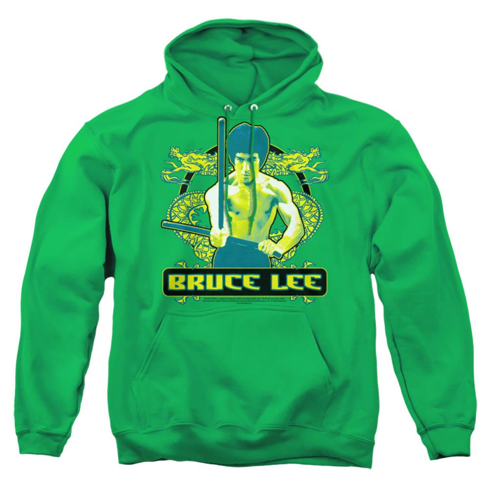 Bruce Lee Double Dragons Men's Pull-Over 75 25 Poly Hoodie
