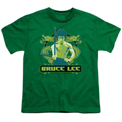Bruce Lee Double Dragons Youth 18/1 100% Cotton Short-Sleeve T-Shirt