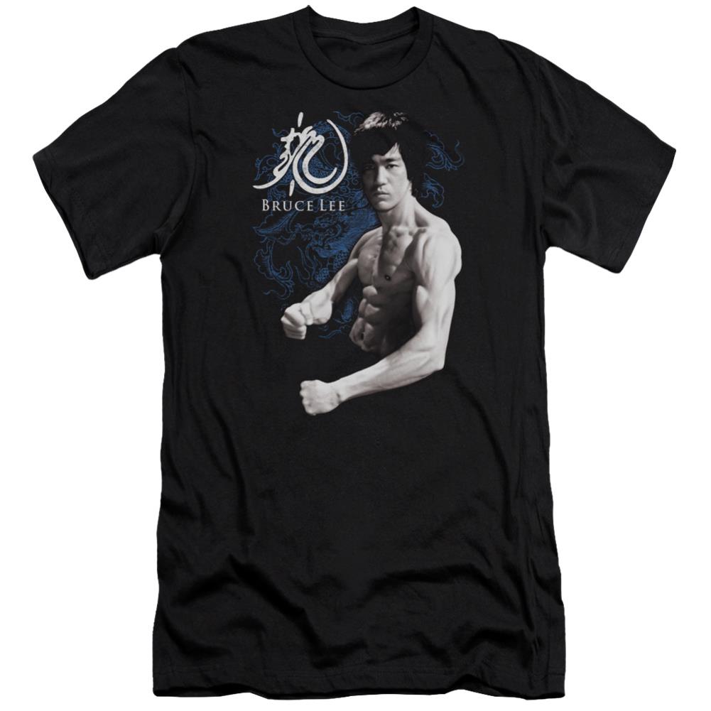 Bruce Lee Dragon Stance Men's Ultra-Soft 30/1 Cotton Slim Short-Sleeve T-Shirt