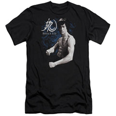 Bruce Lee Dragon Stance Men's Ultra-Soft 30/1 Cotton Slim Short-Sleeve T-Shirt