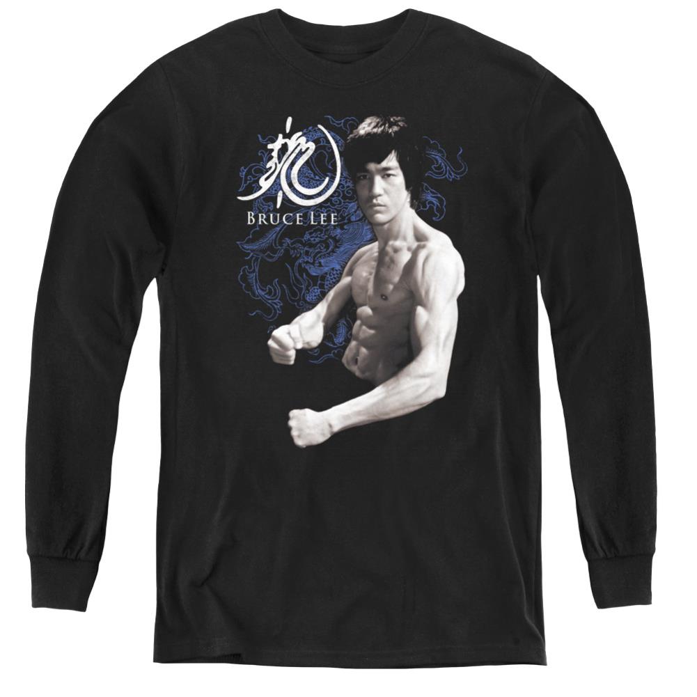 Bruce Lee Dragon Stance Youth Long-Sleeve T-Shirt