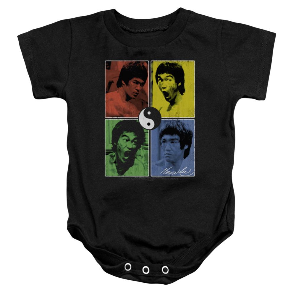 Bruce Lee Enter Color Block Infant's Cotton SS Snapsuit
