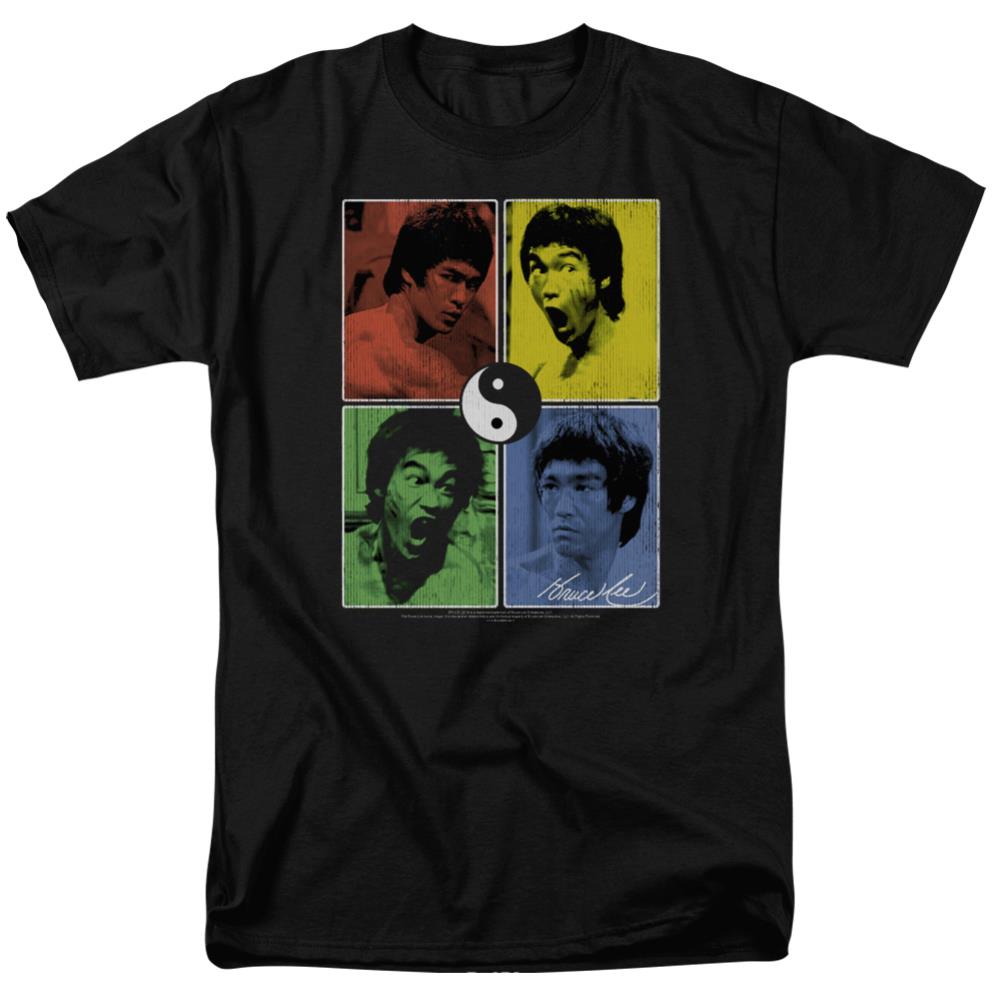 Bruce Lee Enter Color Block Men's 18/1 Cotton Short-Sleeve T-Shirt