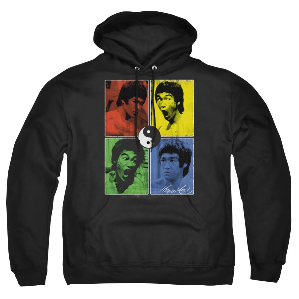 Bruce Lee Enter Color Block Men's Pull-Over 75 25 Poly Hoodie