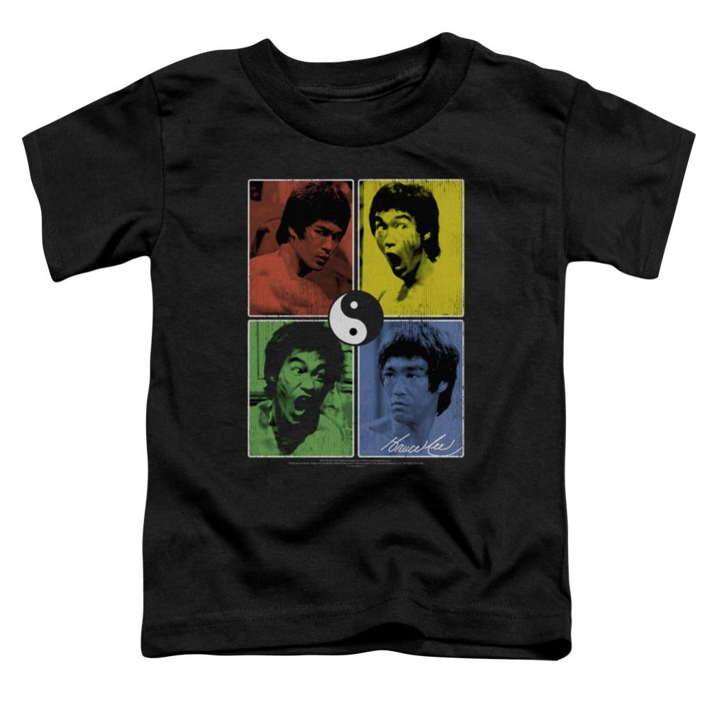 Bruce Lee Enter Color Block Toddler 18/1 Cotton Short-Sleeve T-Shirt