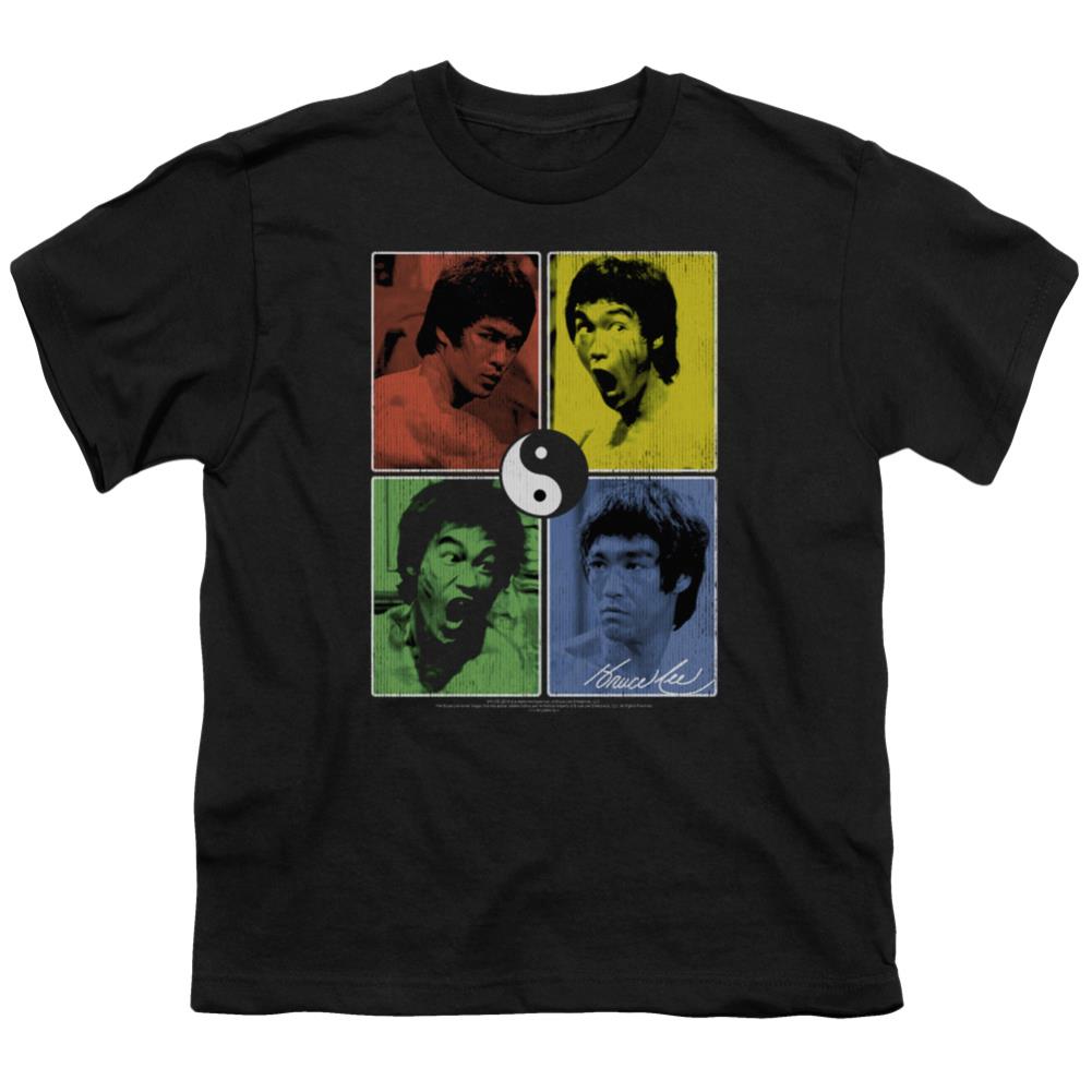 Bruce Lee Enter Color Block Youth 18/1 100% Cotton Short-Sleeve T-Shirt