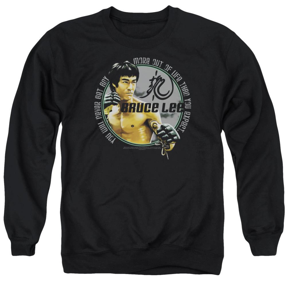 Bruce Lee Expectations Men's Crewneck 50 50 Poly Long-Sleeve T-Shirt