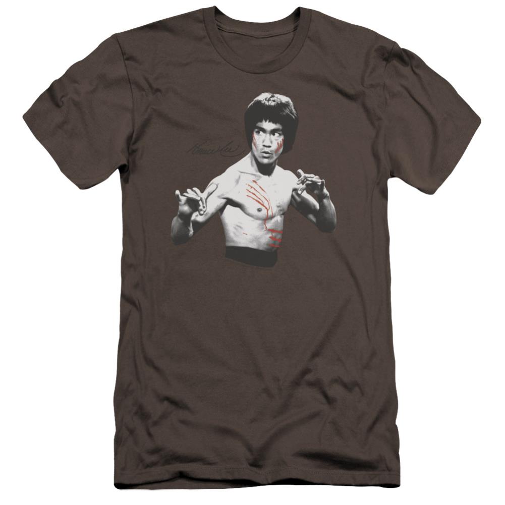 Bruce Lee Final Confrontation Men's Ultra-Soft 30/1 Cotton Slim Short-Sleeve T-Shirt