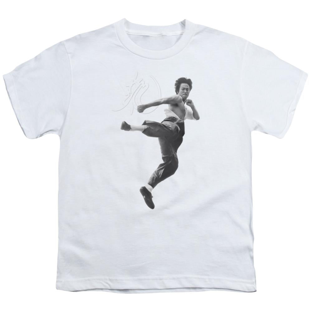 Bruce Lee Flying Kick Youth 18/1 100% Cotton Short-Sleeve T-Shirt