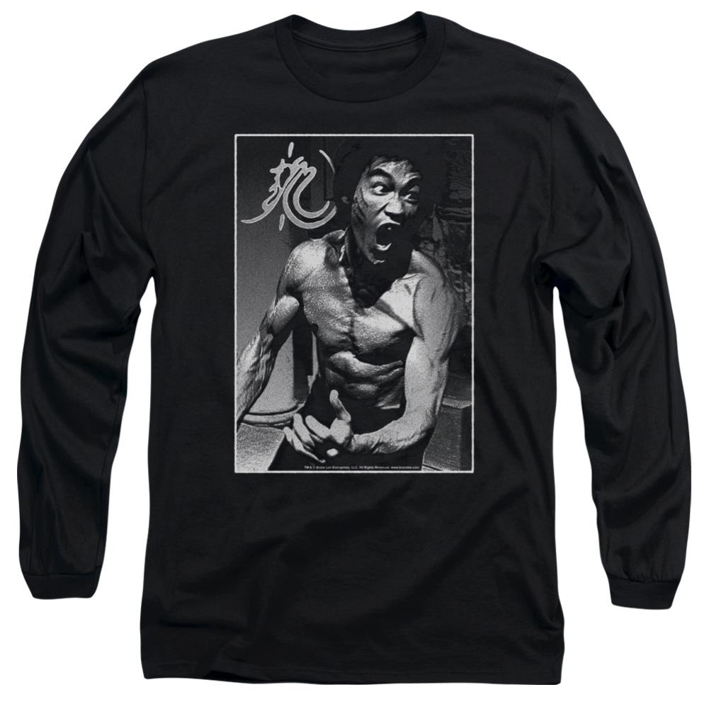 Bruce Lee Focused Rage Men's 18/1 Cotton Long-Sleeve T-Shirt