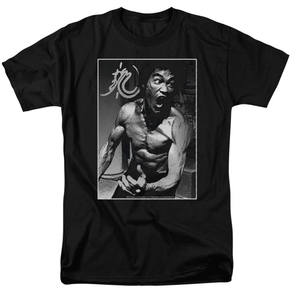 Bruce Lee Focused Rage Men's 18/1 Cotton Short-Sleeve T-Shirt