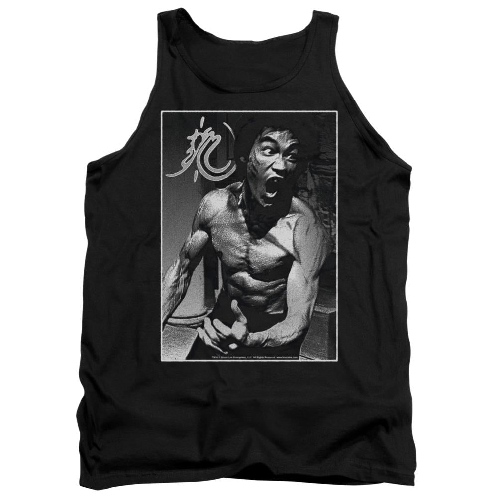 Bruce Lee Focused Rage Men's 18/1 Cotton Tank Top