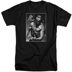 Bruce Lee Focused Rage Men's 18/1 Tall Cotton Short-Sleeve T-Shirt