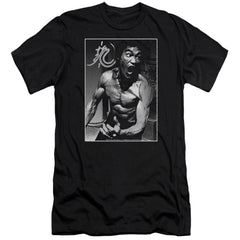 Bruce Lee Focused Rage Men's Ultra-Soft 30/1 Cotton Slim Short-Sleeve T-Shirt