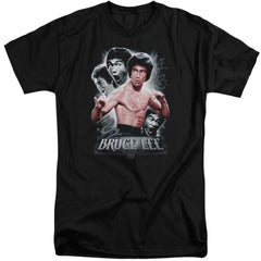 Bruce Lee Inner Fury Men's 18/1 Tall Cotton Short-Sleeve T-Shirt