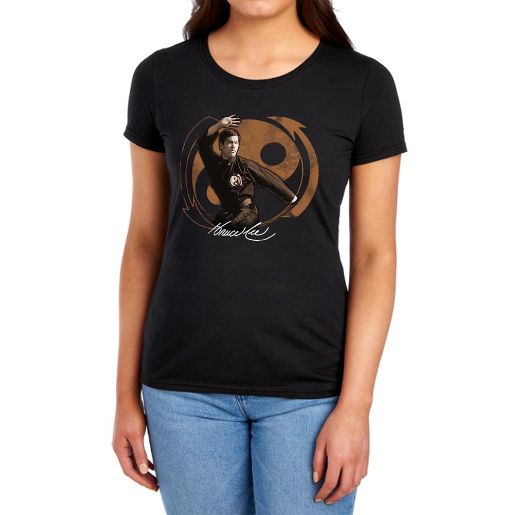 Bruce Lee Jeet Kun Do Pose Women's 18/1 Cotton Short-Sleeve T-Shirt