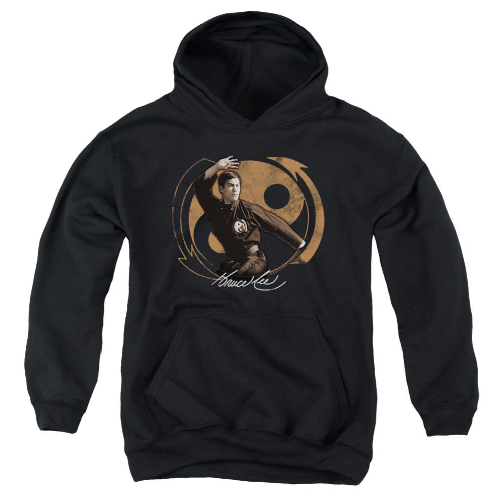 Bruce Lee Jeet Kun Do Pose Youth Cotton Poly Pull-Over Hoodie