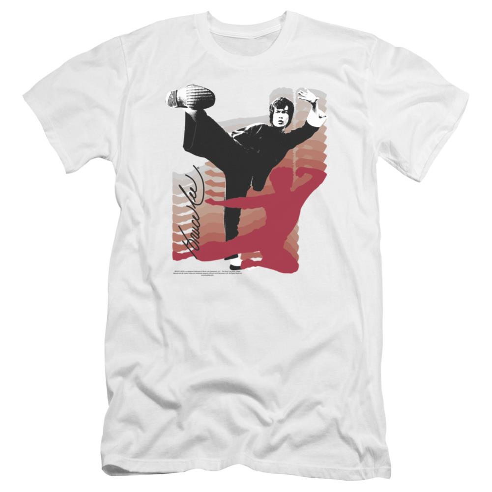 Bruce Lee Kick It Men's Ultra-Soft 30/1 Cotton Slim Short-Sleeve T-Shirt