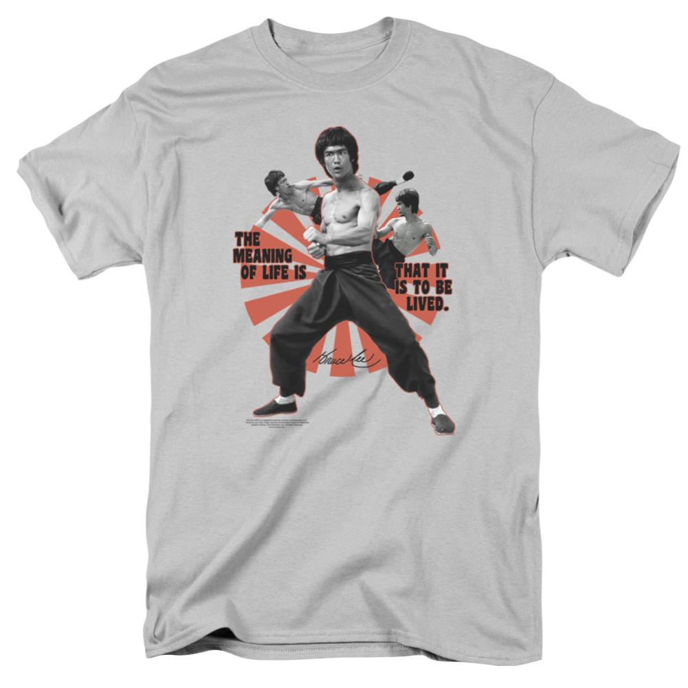 Bruce Lee Meaning Of Life Men's 18/1 Cotton Short-Sleeve T-Shirt