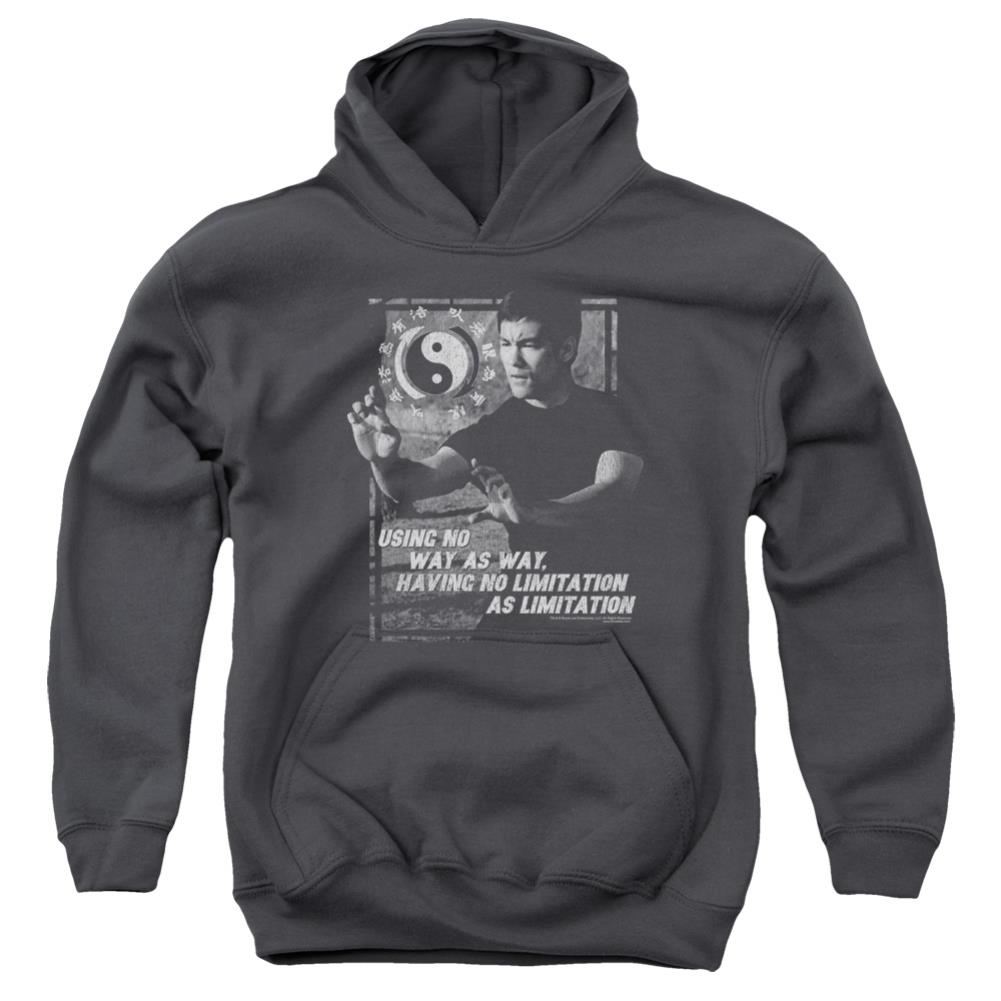 Bruce Lee No Way As A Way Youth Cotton Poly Pull-Over Hoodie